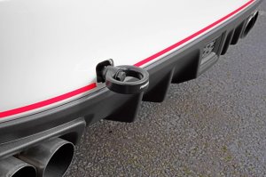 Subaru WRX STI Tow Hook Kit - Rear - Perrin Performance - Black - `15-`21 Subaru WRX STI Tow Hook Kit - Rear - Perrin Performance - Black - `15-`21